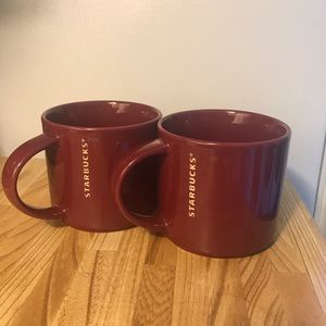 Burgundy Starbucks mugs 14oz